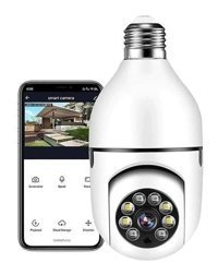 Ada Goods ® WiFi 360 Panoramik Ampul Kamera Gece Görüş Ses Akıllı Hareket Algılayıcı