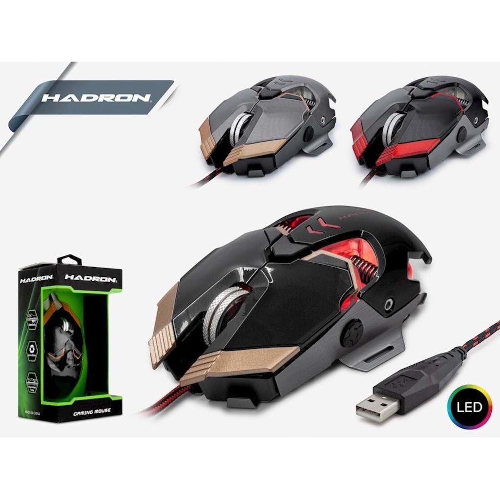Hadron Makrolu Kablolu Siyah Gaming Mouse