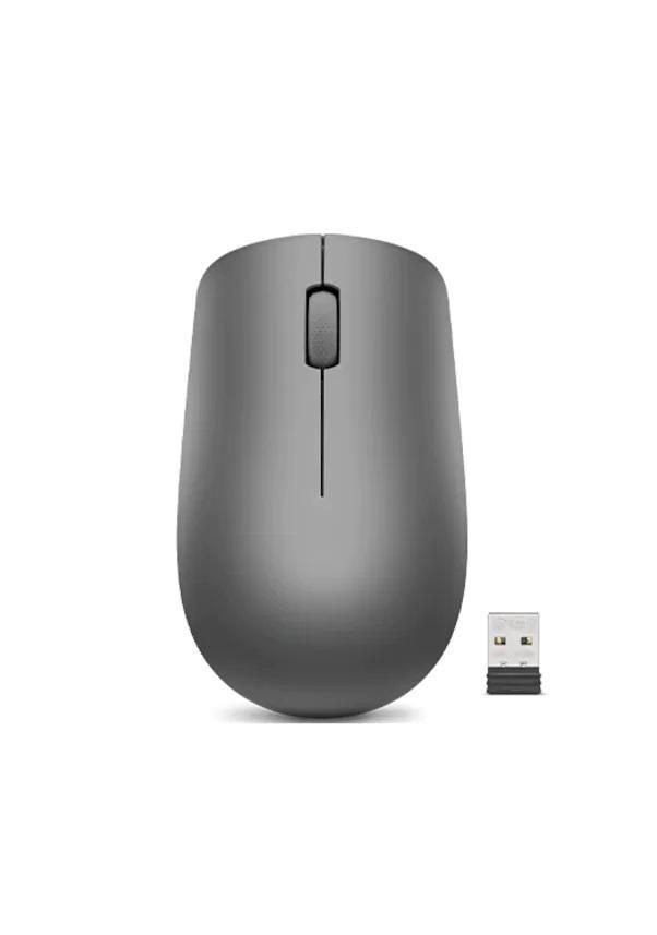 Lenovo Kablosuz Koyu Gri Optik Mouse