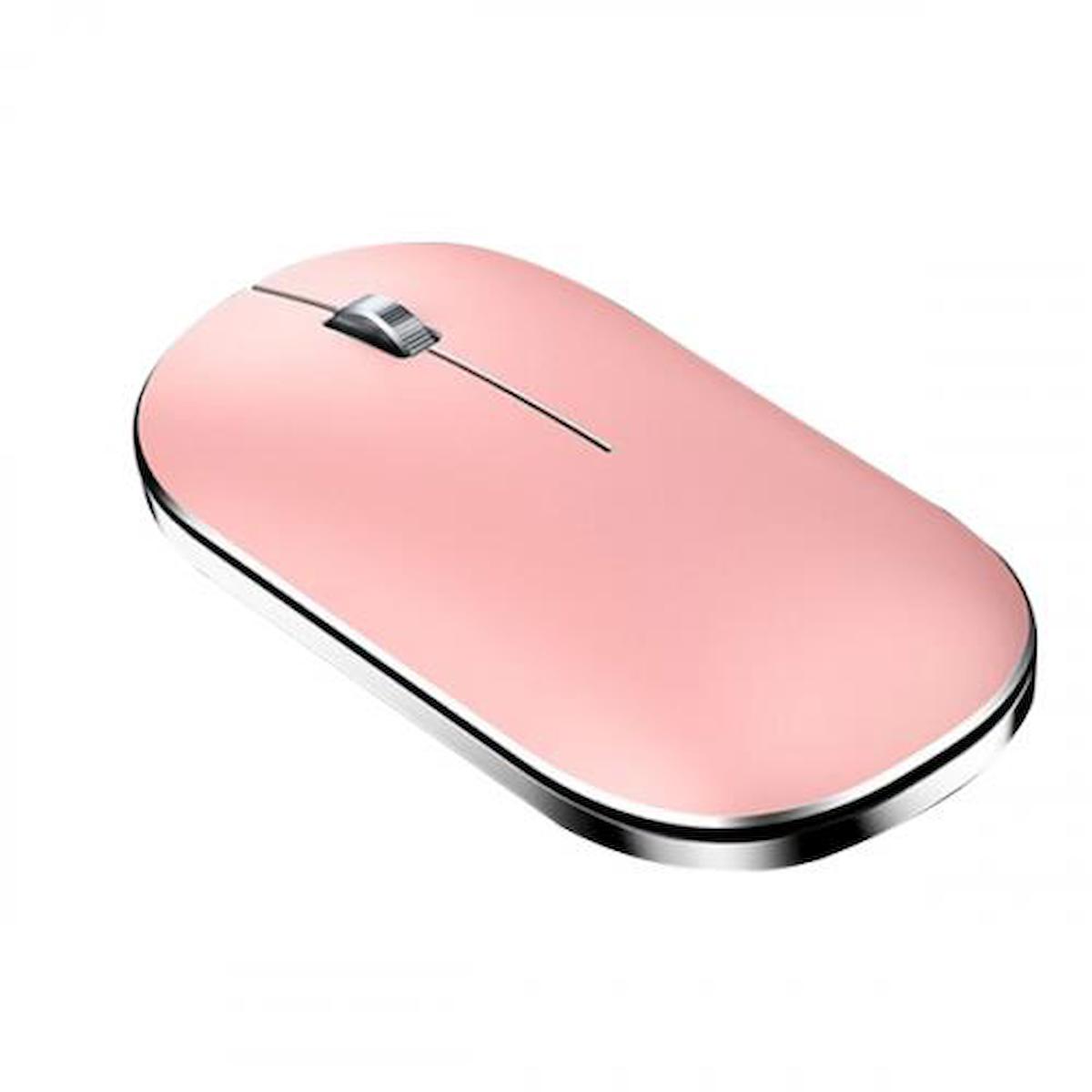Polham Mobile Yatay Kablosuz Pembe Lazer Mouse