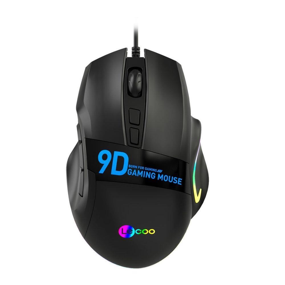 Lenovo MS130 RGB Makrolu Kablolu Siyah Gaming Mouse