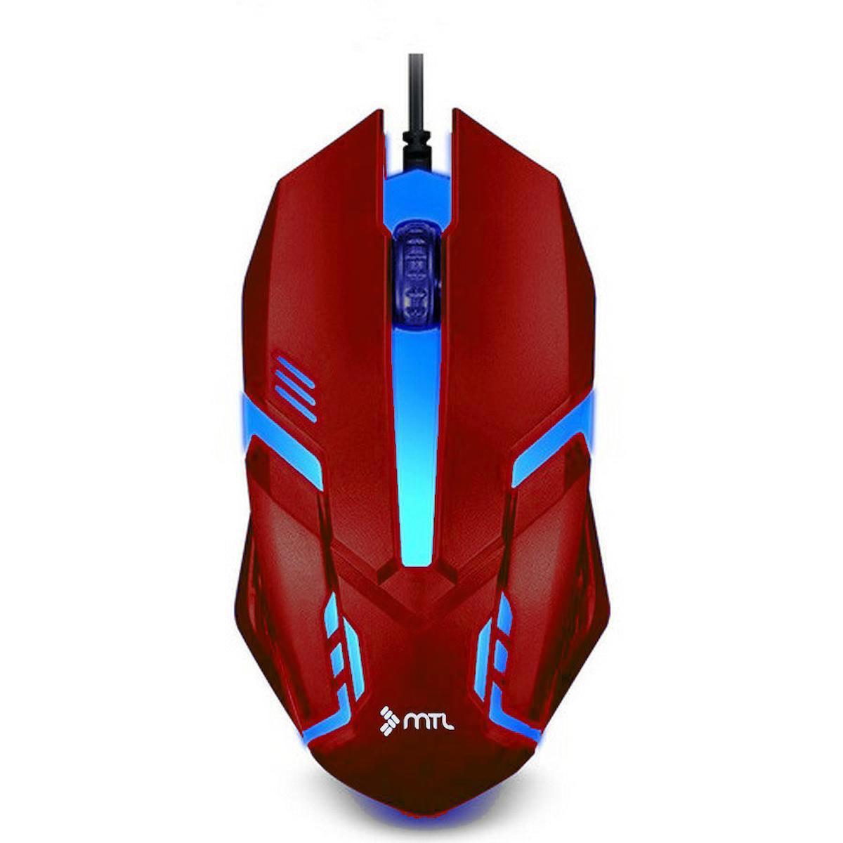 MTL MT8203 RGB Kablolu Kırmızı Optik Mouse