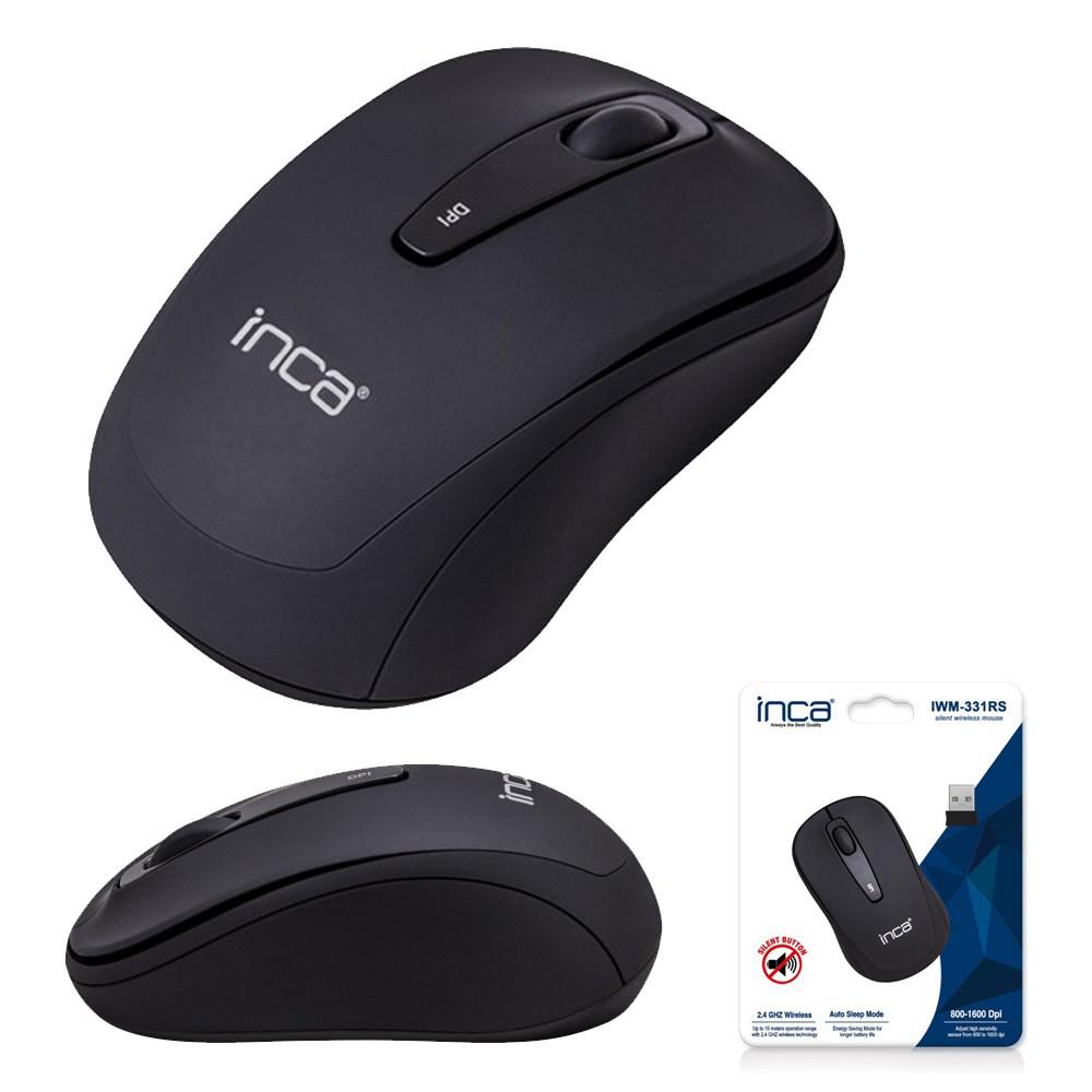 Inca IWM-331Rs Sessiz Kablosuz Siyah Optik Mouse