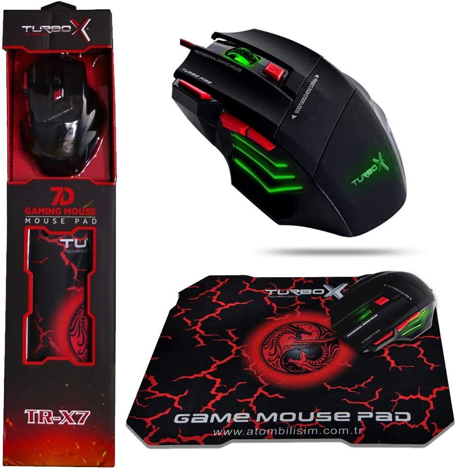 Hector Emprorium TR-X7 Makrolu Kablolu Siyah Optik Mouse