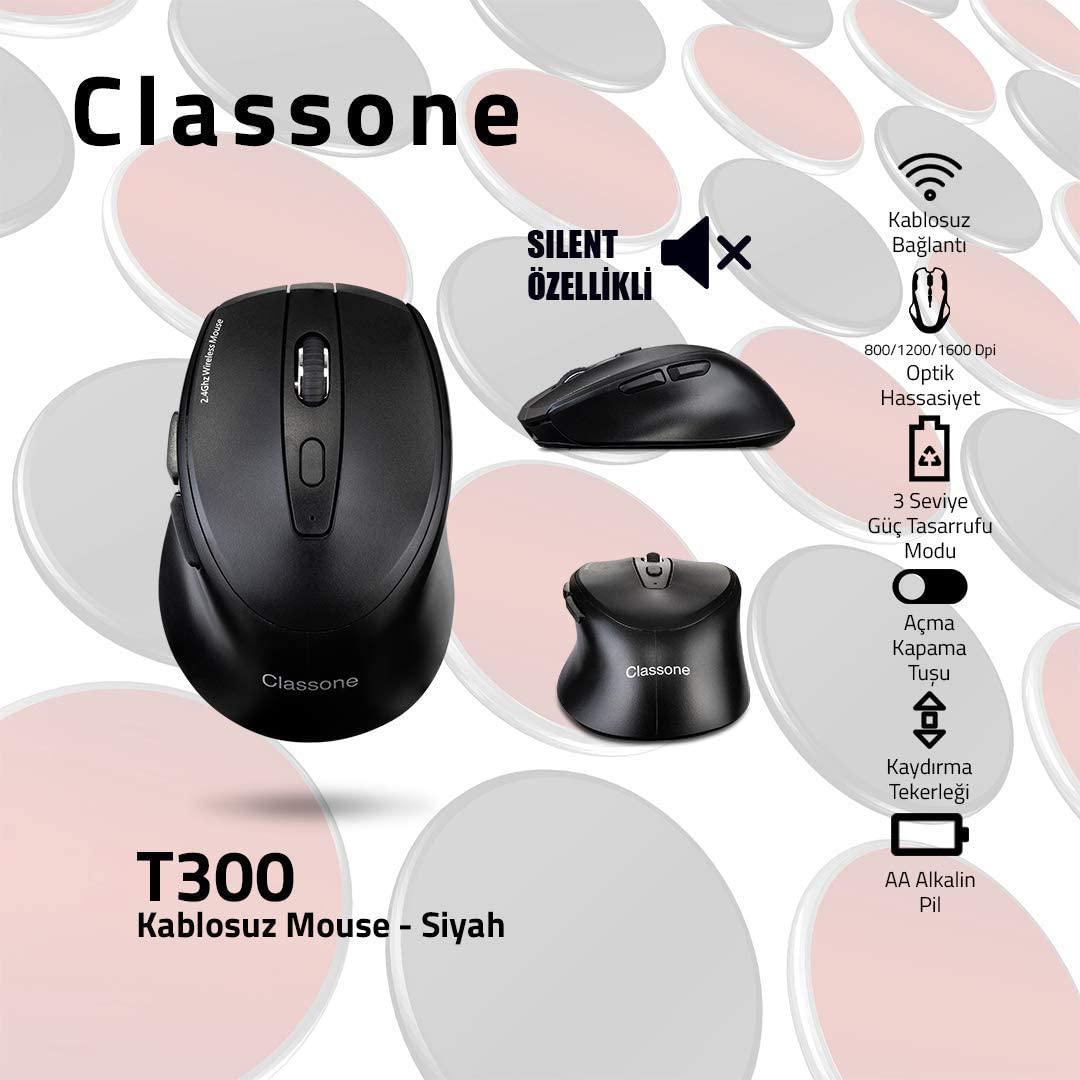 Hector Emprorium T300 Ergonomik Kablosuz Siyah Gaming Mouse