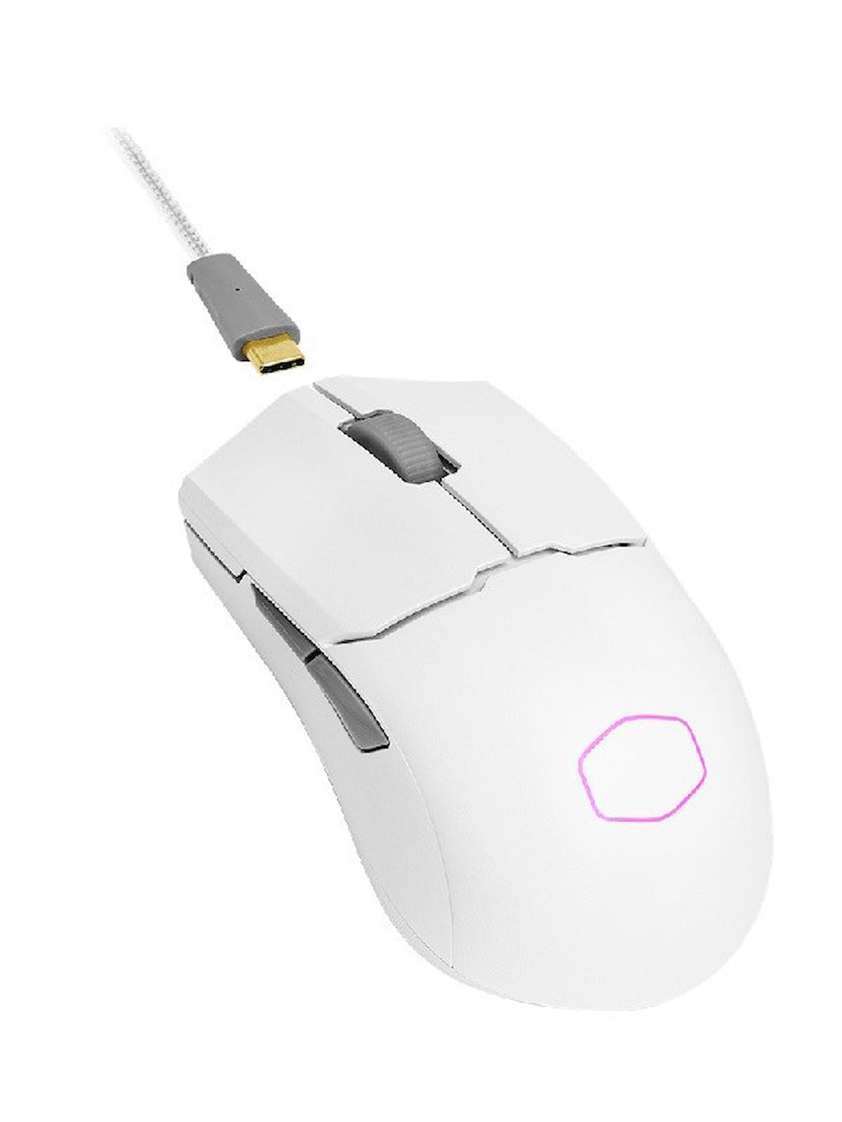 Cooler Master MM712 RGB Makrolu Kablosuz Beyaz Gaming Mouse