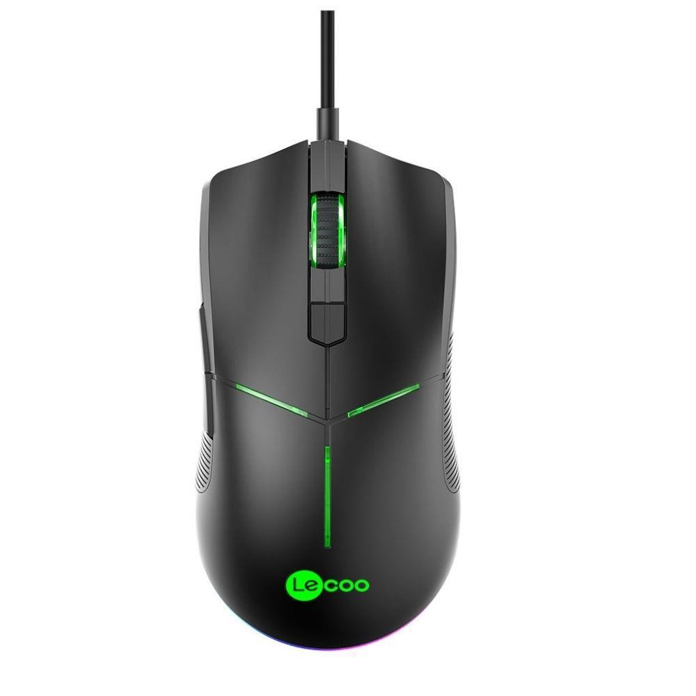 Lenovo MS109 RGB Makrolu Kablolu Siyah Gaming Mouse