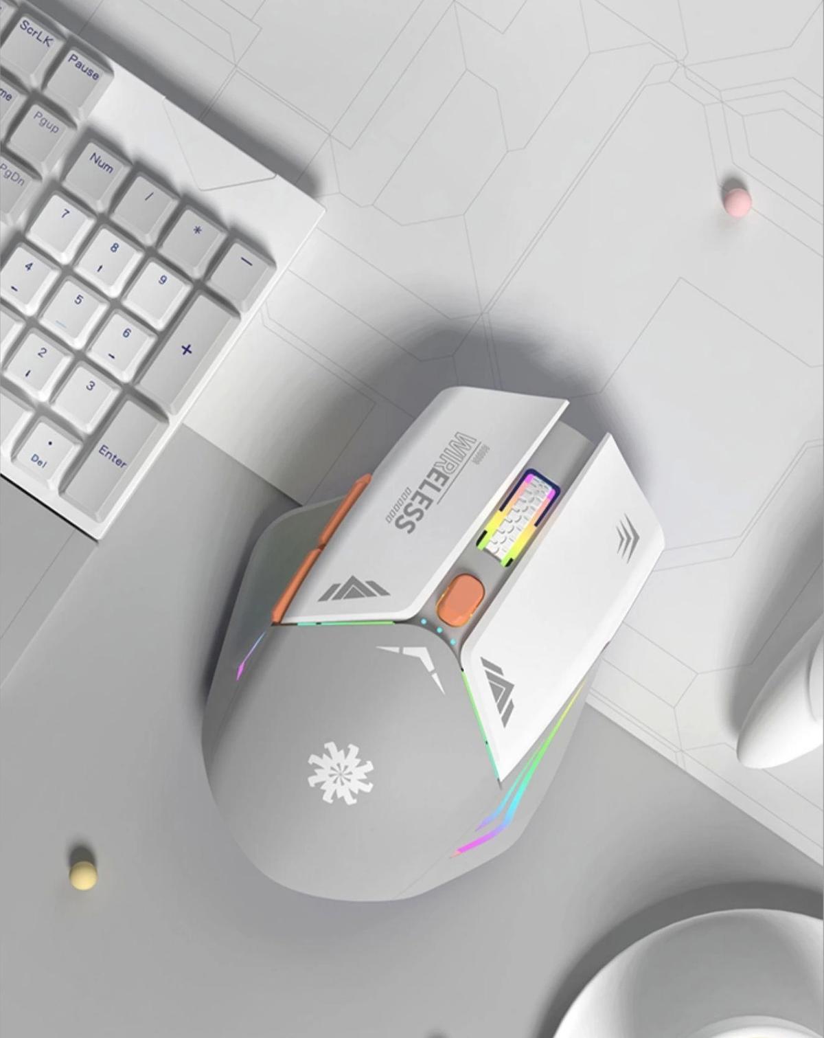 Blic BWM1 RGB Makrolu Kablosuz Beyaz Optik Mouse