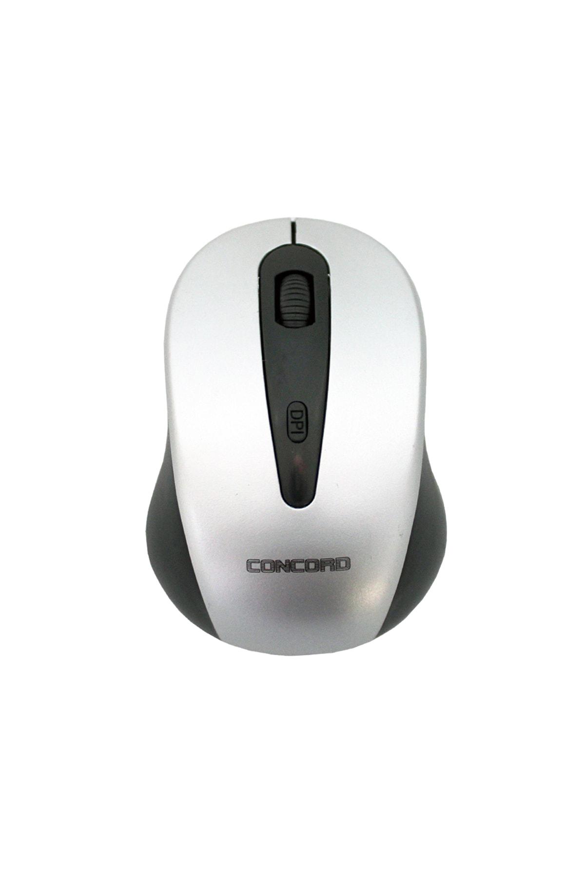 Concord C-2 Kablosuz Gümüş Optik Mouse