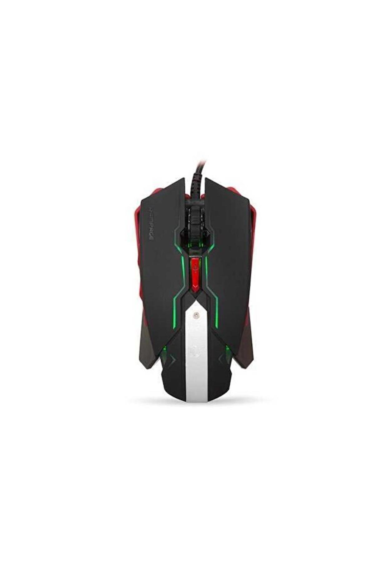 Rampage SMX-R8 Makrolu Kablolu Siyah Gaming Mouse