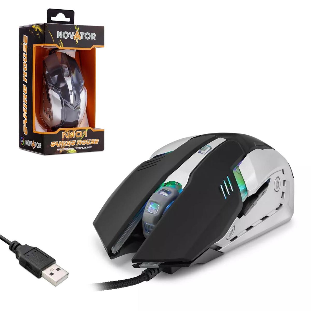 Polaxtor N101/50 Kablolu Gri-Siyah Gaming Mouse