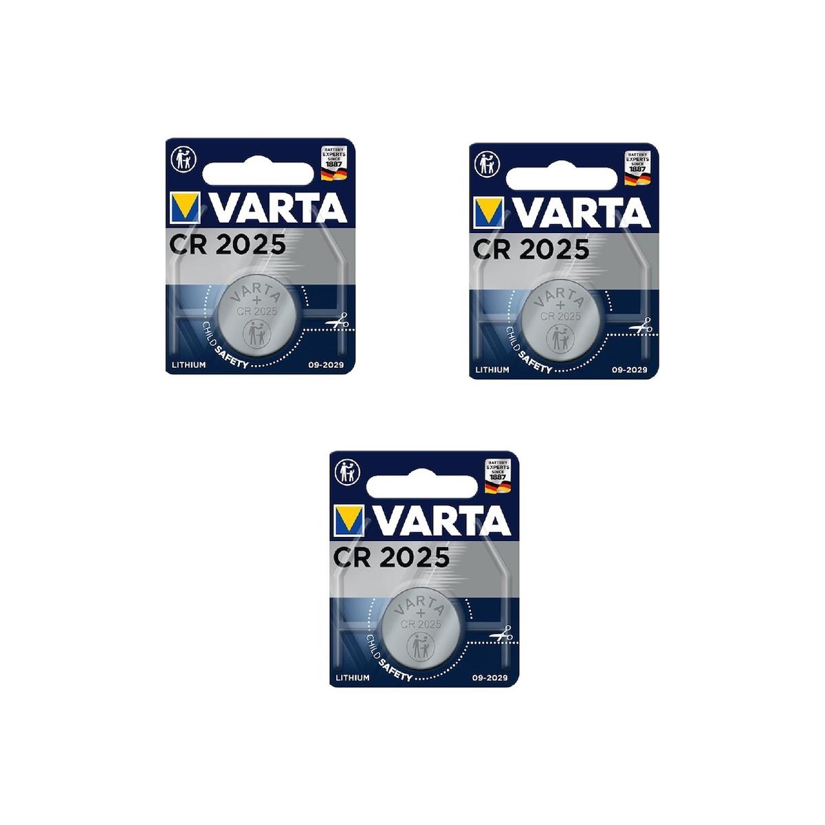 Varta CR2025 3 V Lityum Düğme Pil 3'lü