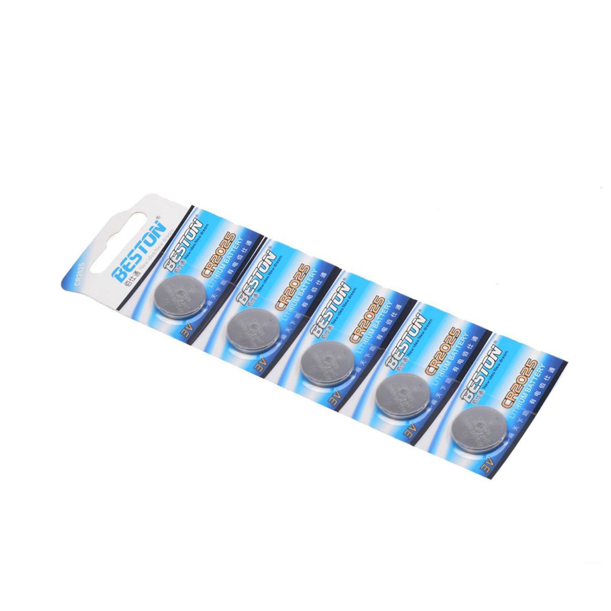 Beston CR2025 3 V Lityum Düğme Pil 5'li