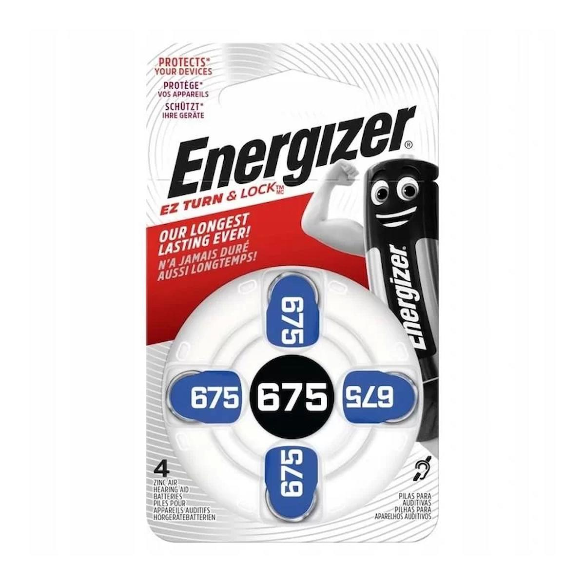 Energizer 675 Çinko Düğme Pil 4'lü