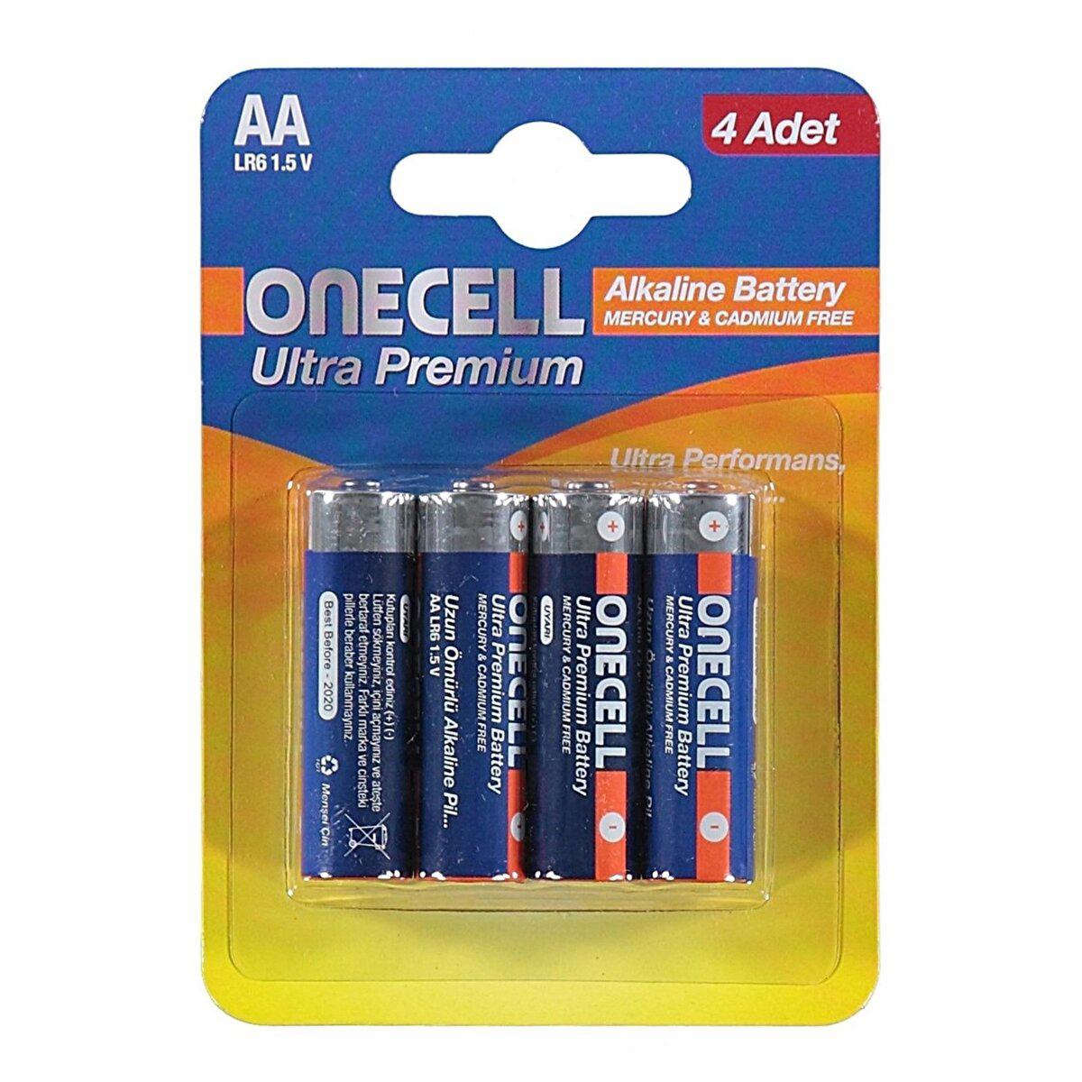 Onecell LR6 1.5 V Alkalin AA / Kalem Pil 4'lü