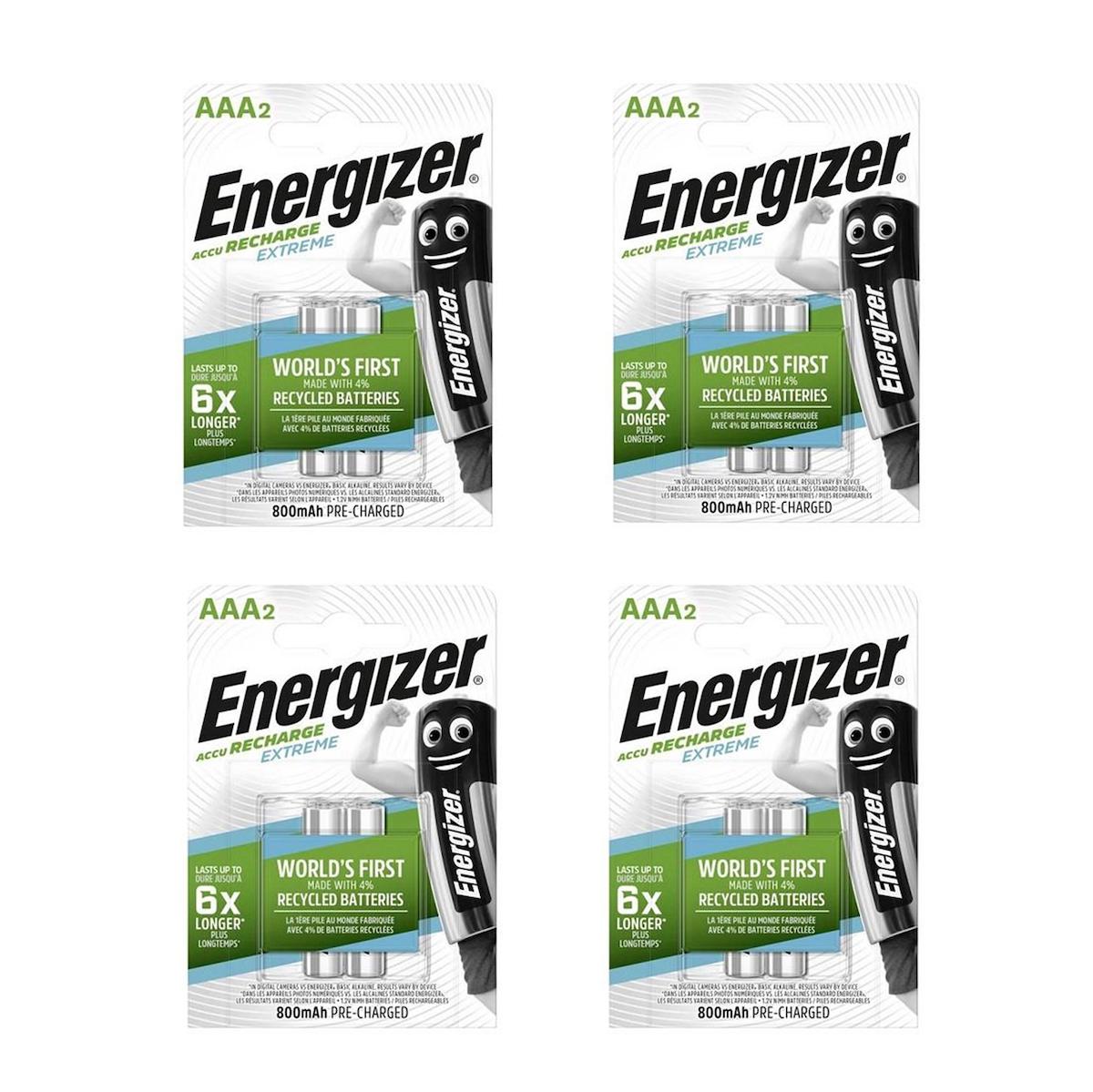 Energizer Extreme 1.2 V 800 mAh Alkalin AAA / İnce Kalem Şarjlı Pil 8'li