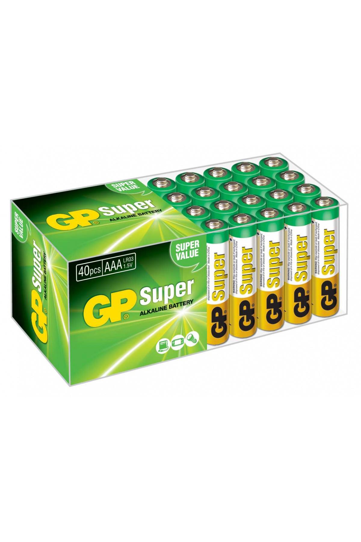 Gp LR03 1.5 V Alkalin AAA / İnce Kalem Pil 40'lı