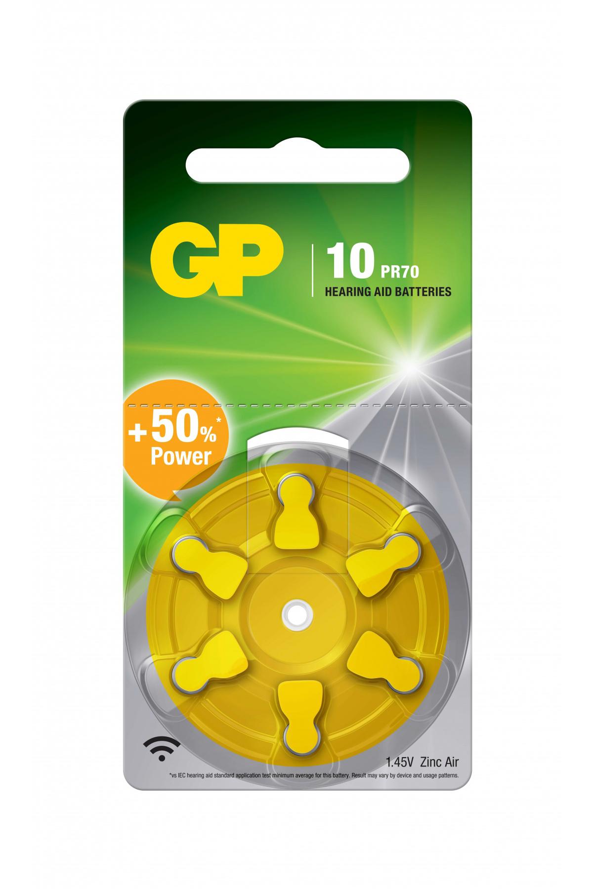 Gp ZA10 D6 1.4 V Çinko Düğme Pil 6'lı