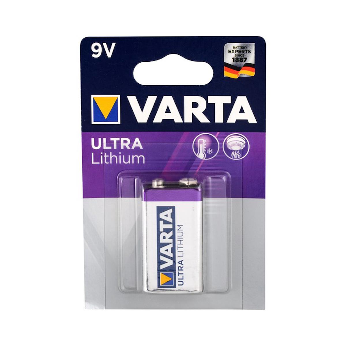 Varta 9 V Lityum Pil