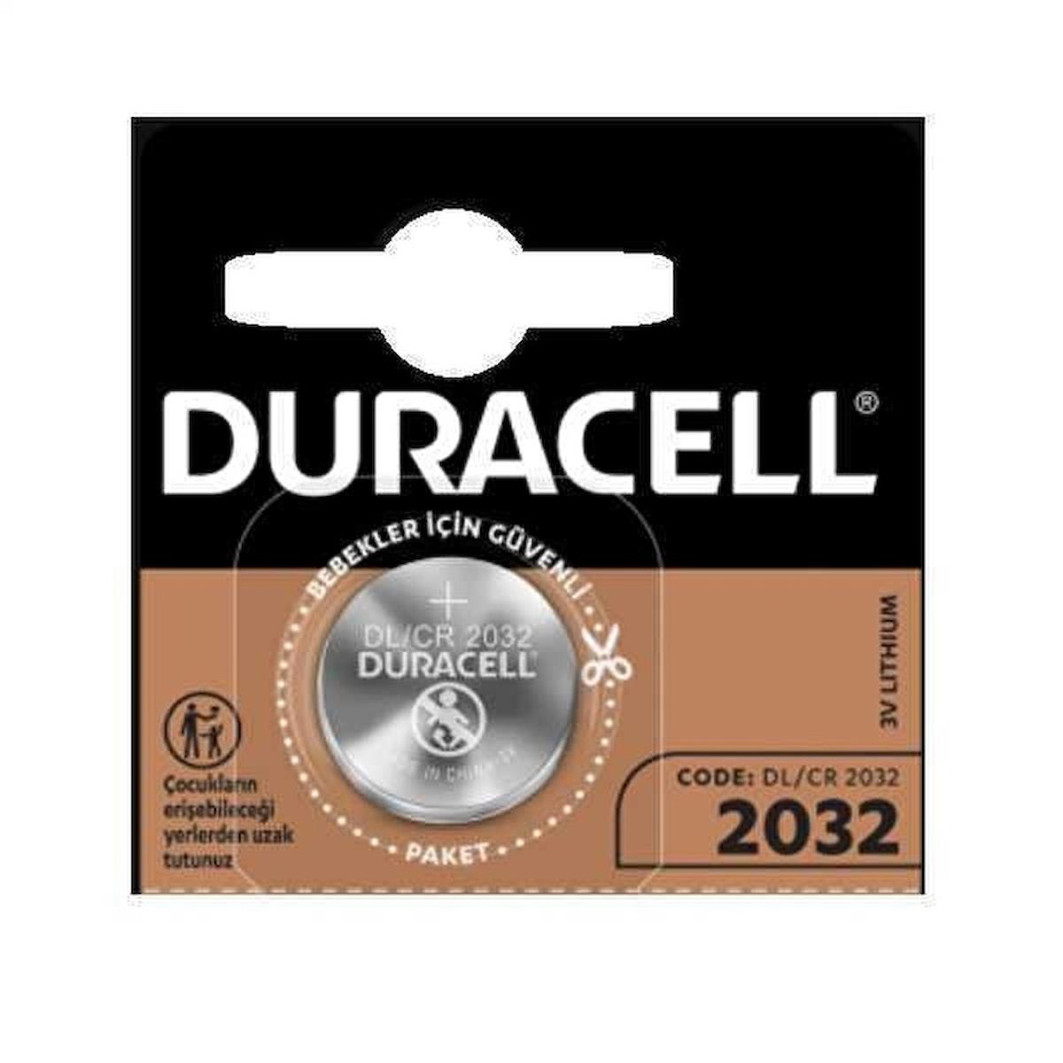 Duracell CR2032 3 V Lityum Düğme Pil