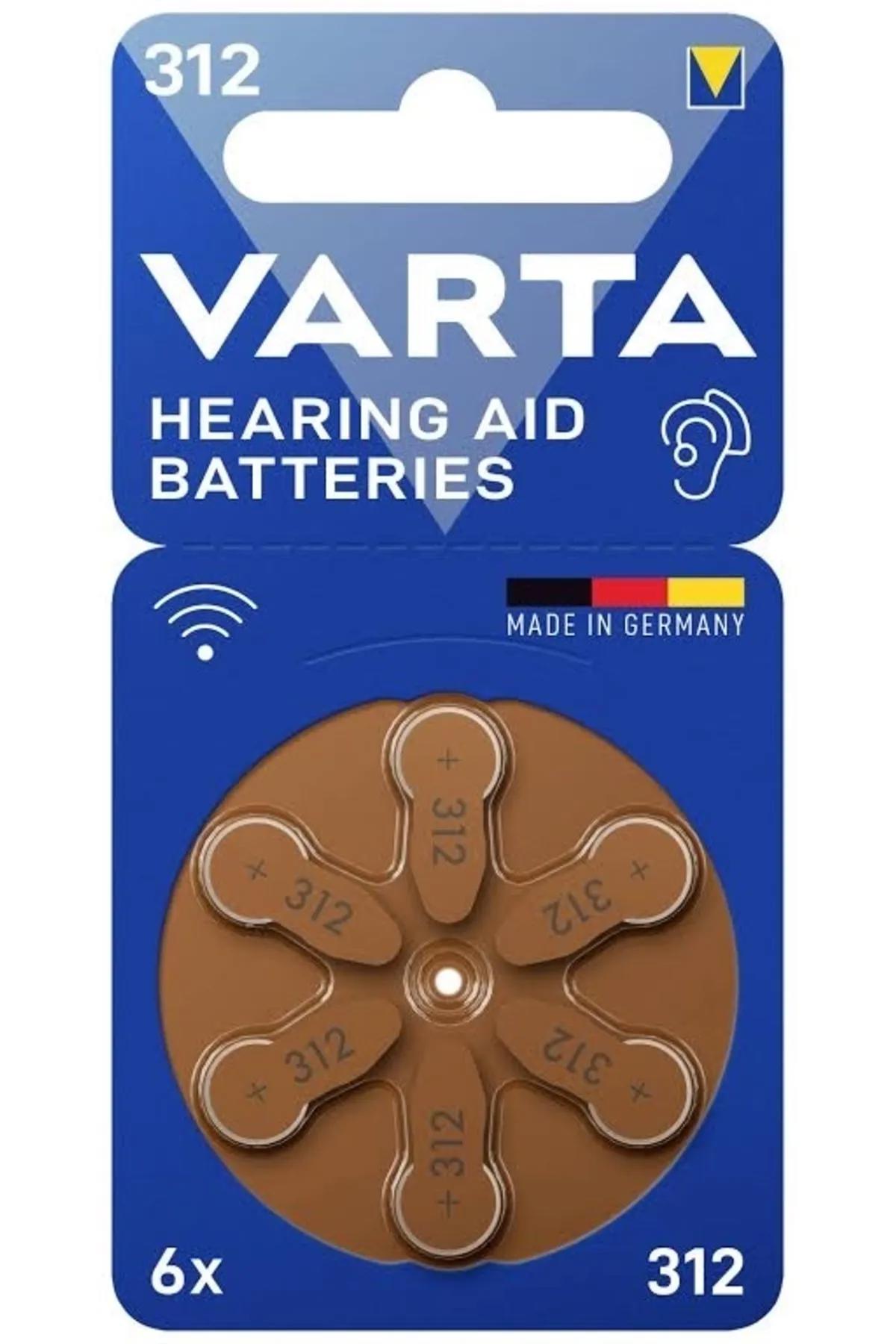 Varta 312 1.45 V Çinko Düğme Pil 6'lı