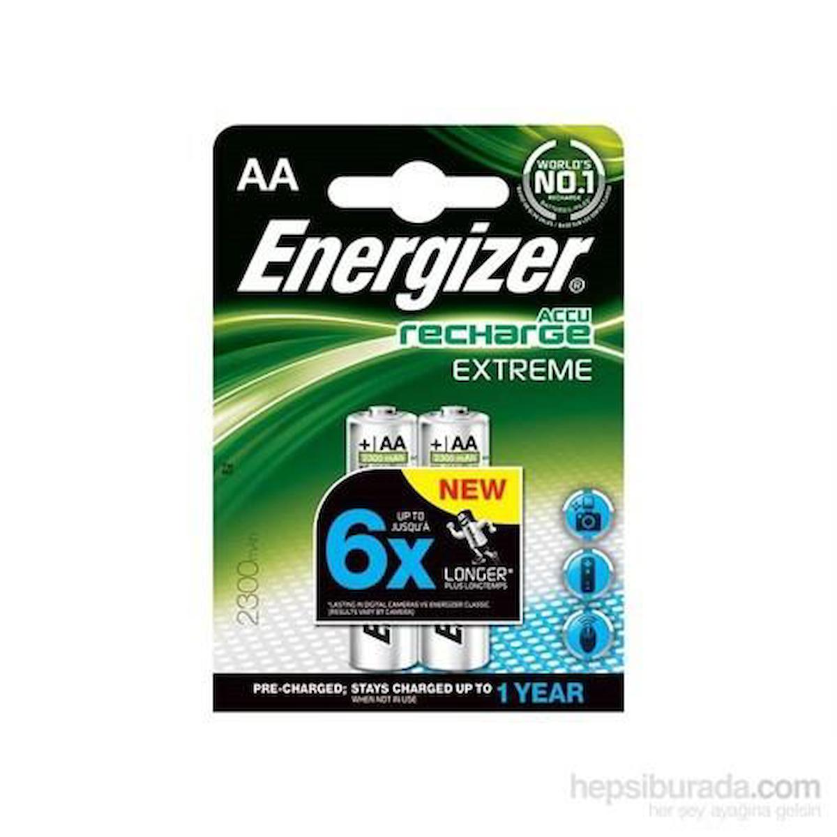 Energizer E17-9986 2300 mAh AA / Kalem Şarjlı Pil 2'li