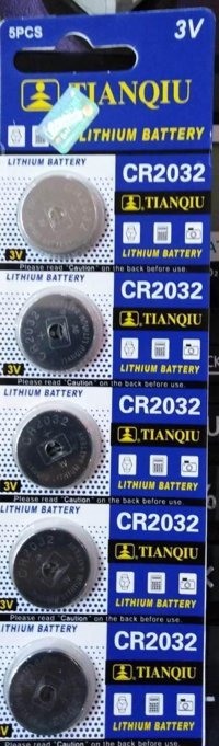 Tianqiu CR2032 3 V Lityum Düğme Pil 10'lu