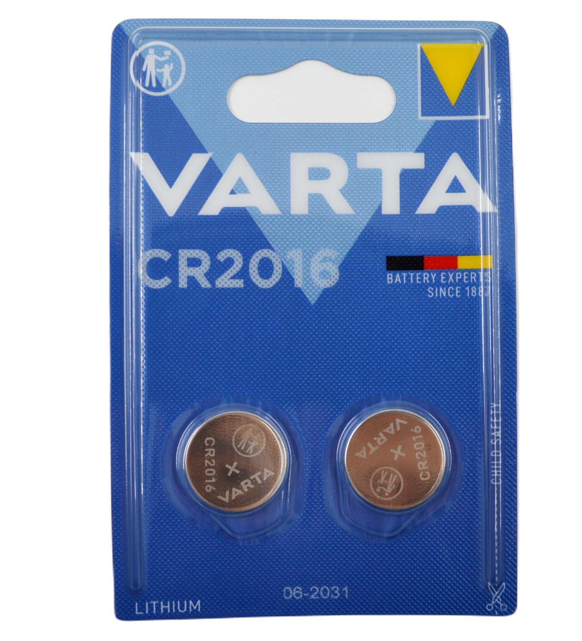 Varta CR2016 3 V Lityum Düğme Pil 2'li