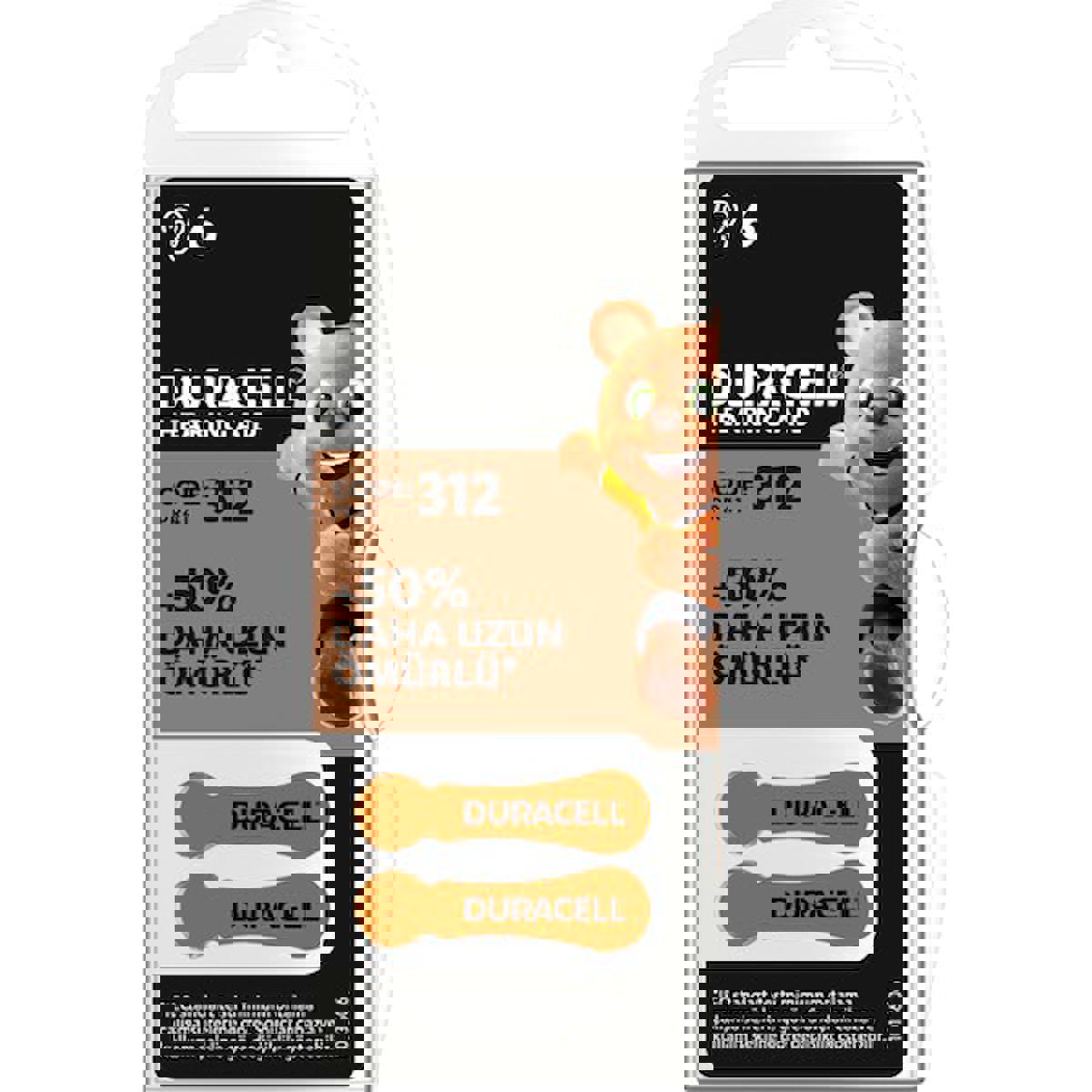 Duracell 312 Düğme Pil 6'lı