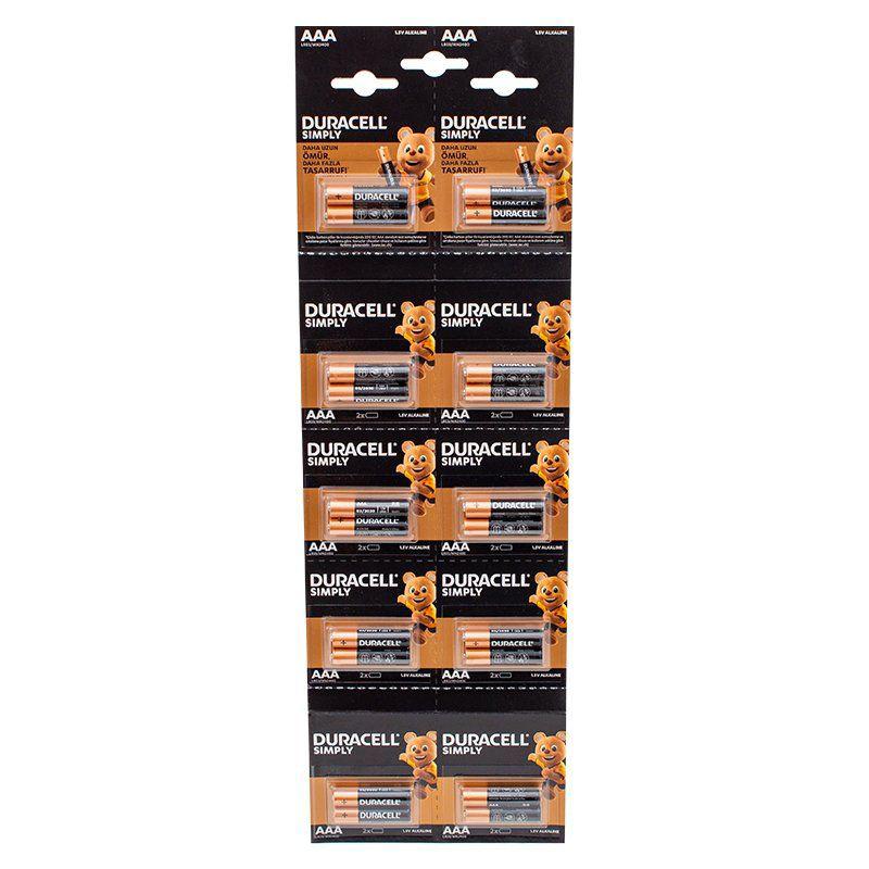 Duracell LR03/MN2400 1.5 V Alkalin AAA / İnce Kalem Pil 20'li