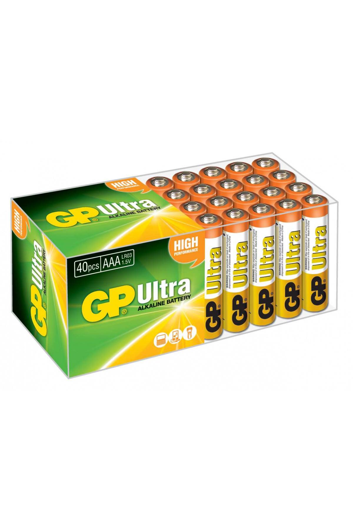 Gp GP 24AU R03 1.5 V Alkalin AAA / İnce Kalem Pil 40'lı