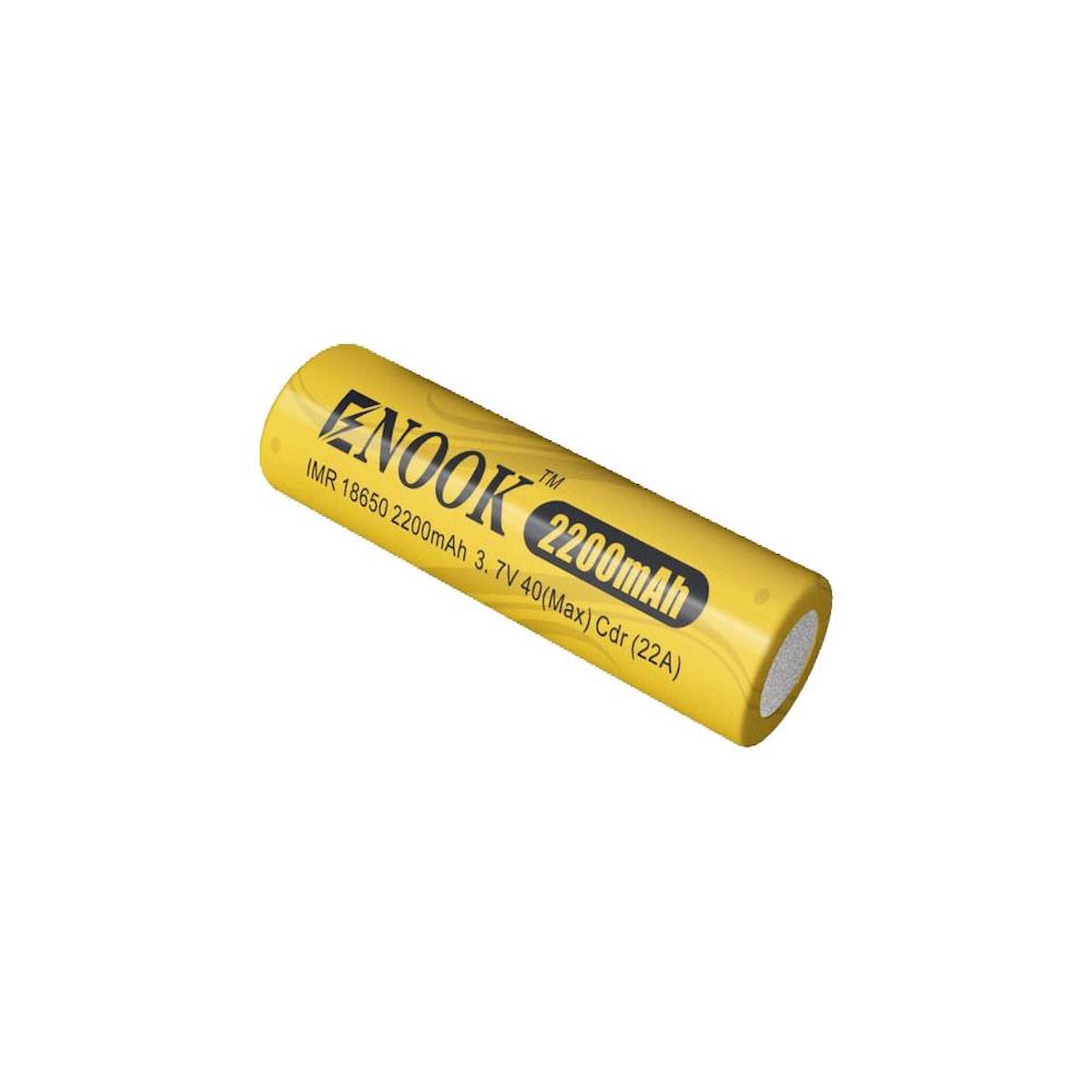 Enook 18650 3.7 V 2200 mAh Li-ion Şarjlı Pil