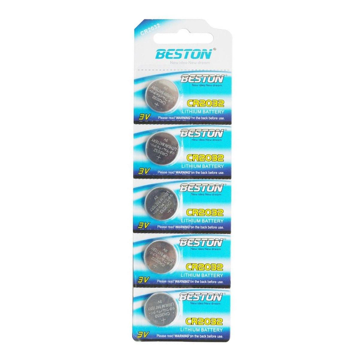 Beston CR2032 3 V Lityum Düğme Pil 5'li