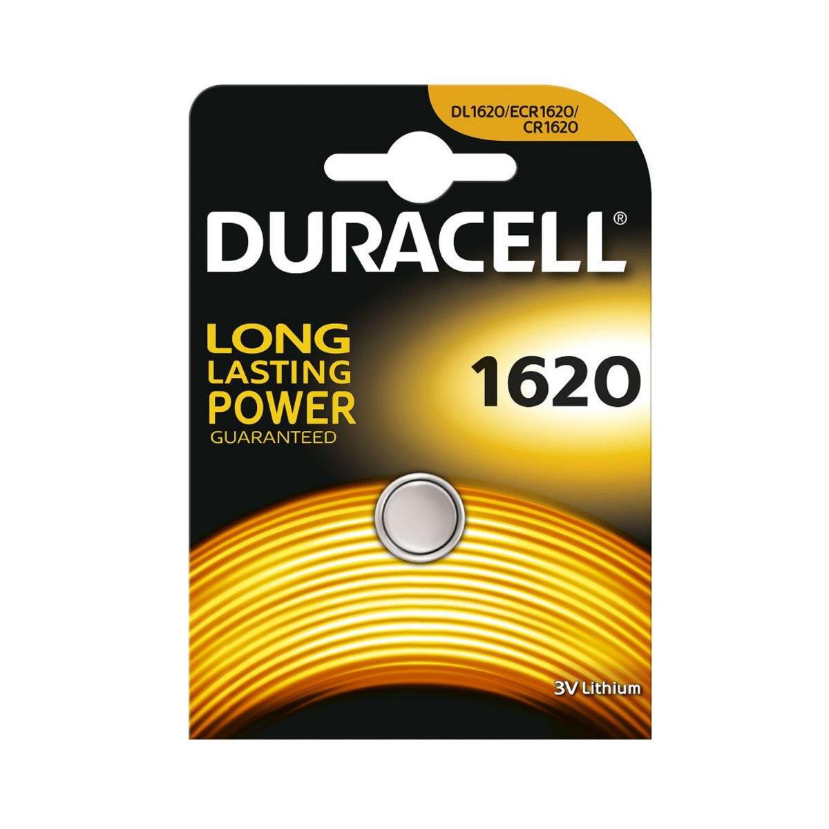 Duracell CR1620 3 V Lityum Düğme Pil