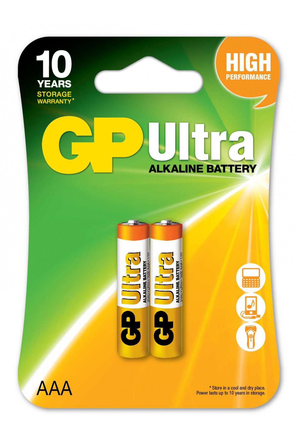 Gp LR03GP24AU2U2 1.5 V Alkalin AAA / İnce Kalem Pil 2'li