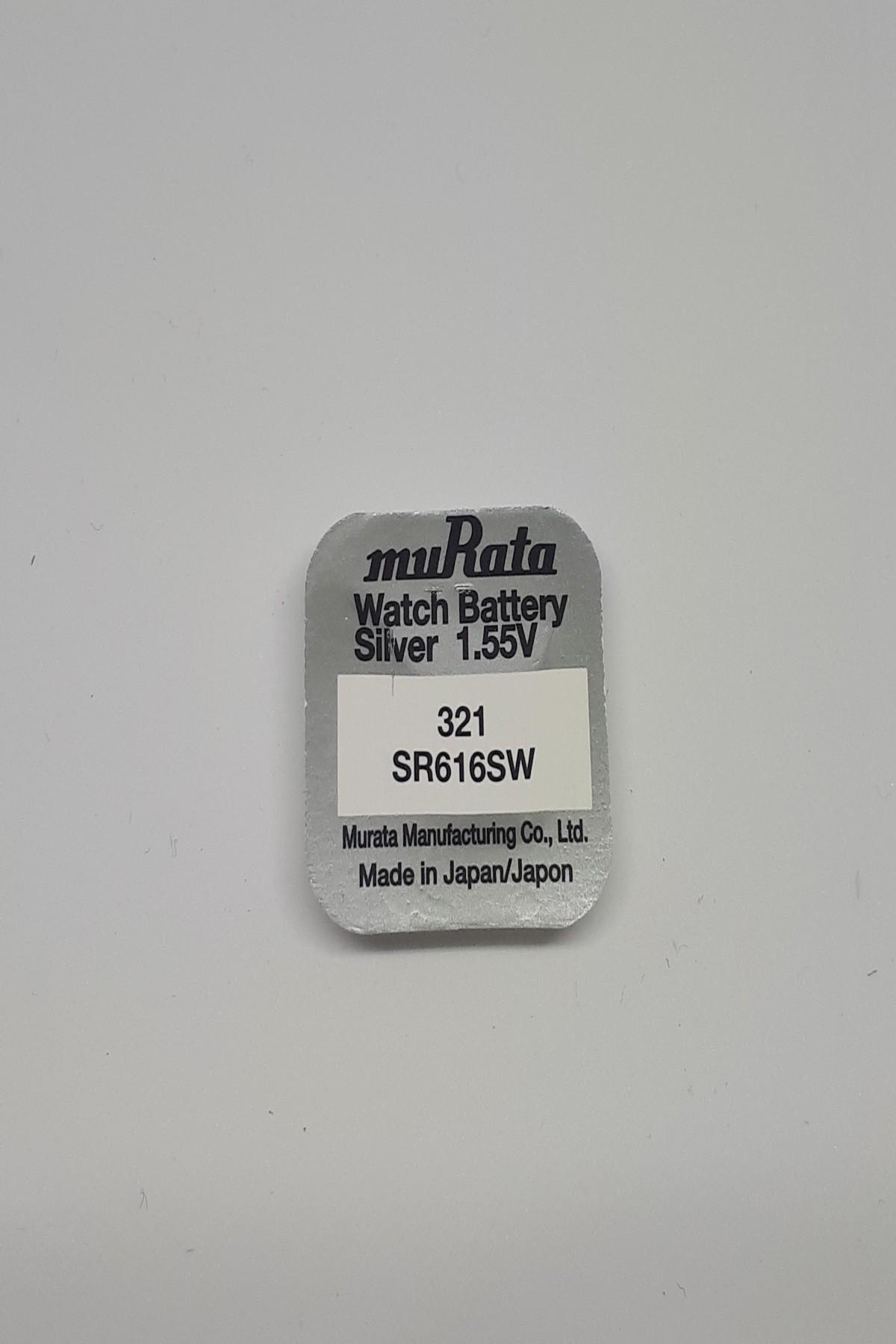 Murata 321SR616SW 1.55 V Düğme Pil