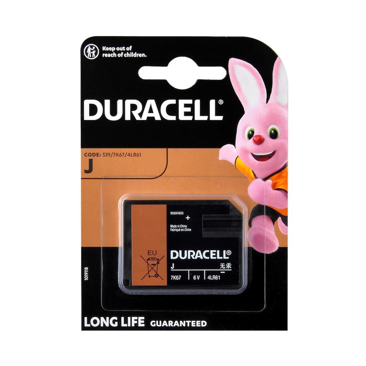 Duracell 7K67/4LR61 J 6 V Alkalin J Pil