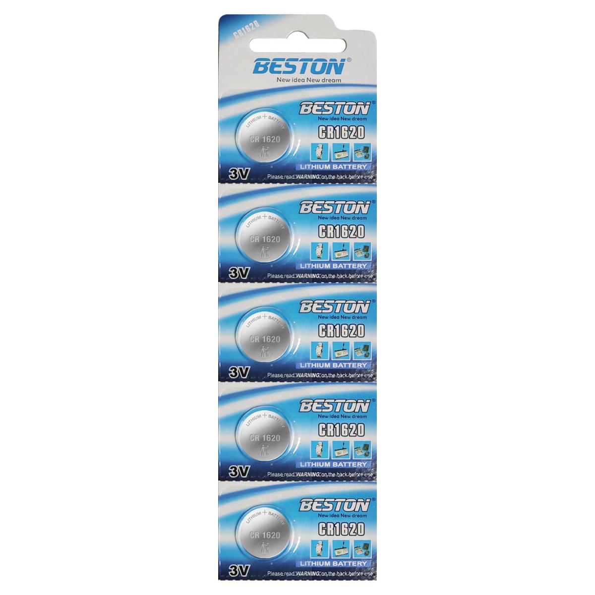 Beston CR1620 3 V Lityum Düğme Pil 5'li