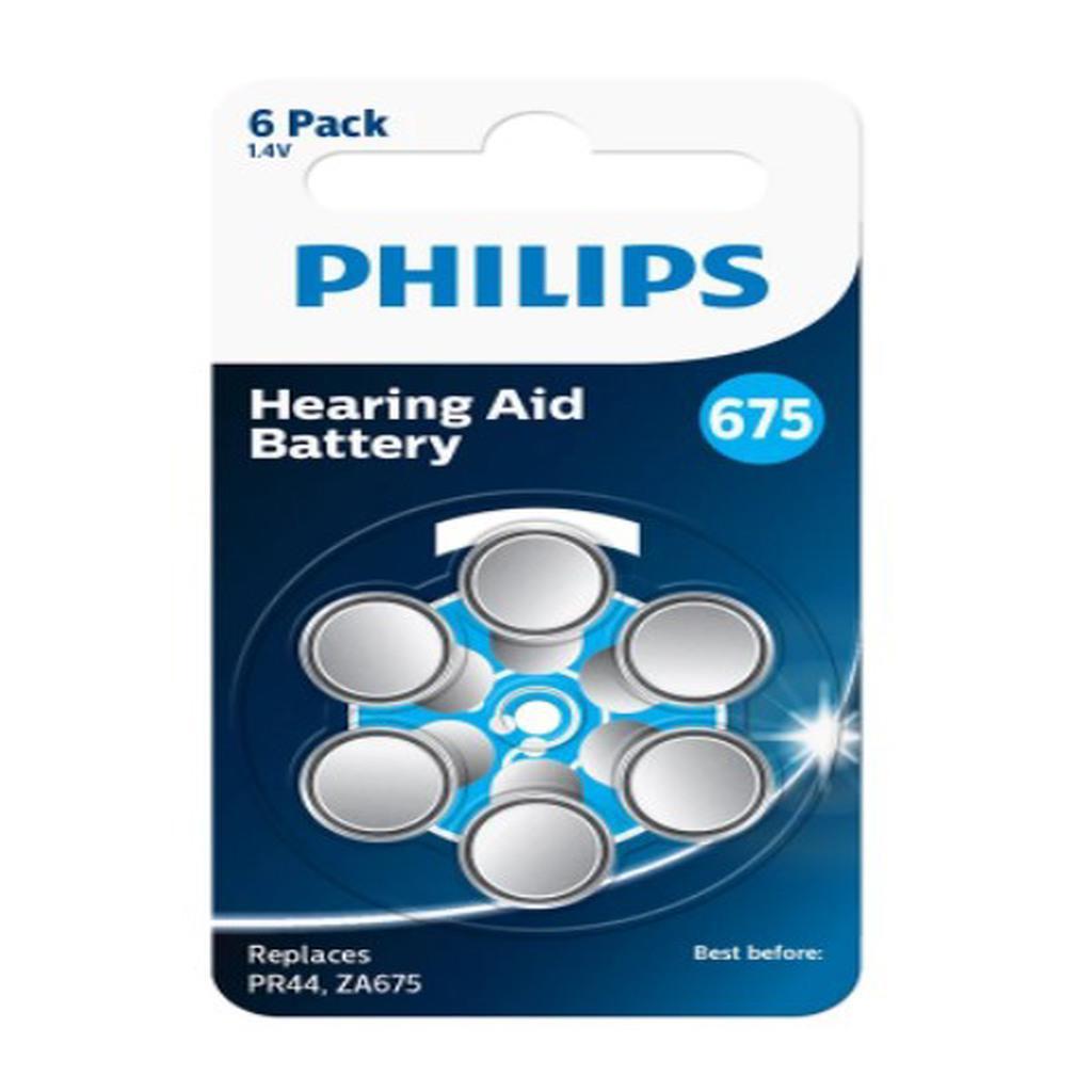 Philips 675 1.4 V Çinko Düğme Pil 6'lı