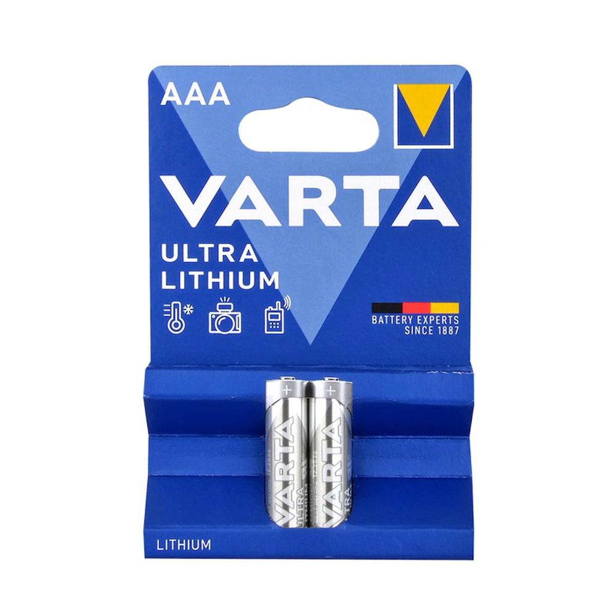 Varta 1.5 V Lityum AAA / İnce Kalem Pil 2'li