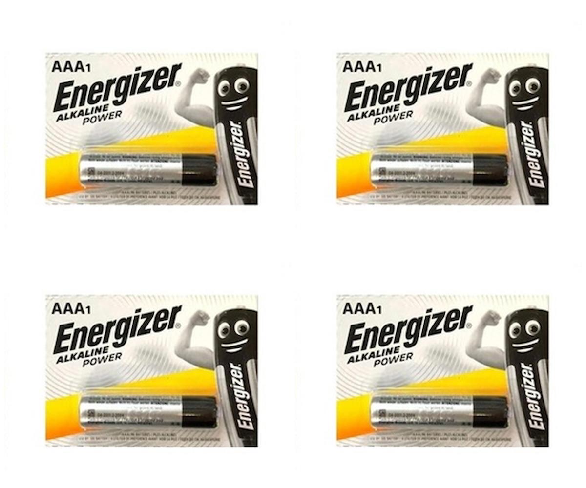 Energizer 1.5 V Alkalin AAA / İnce Kalem Pil 4'lü