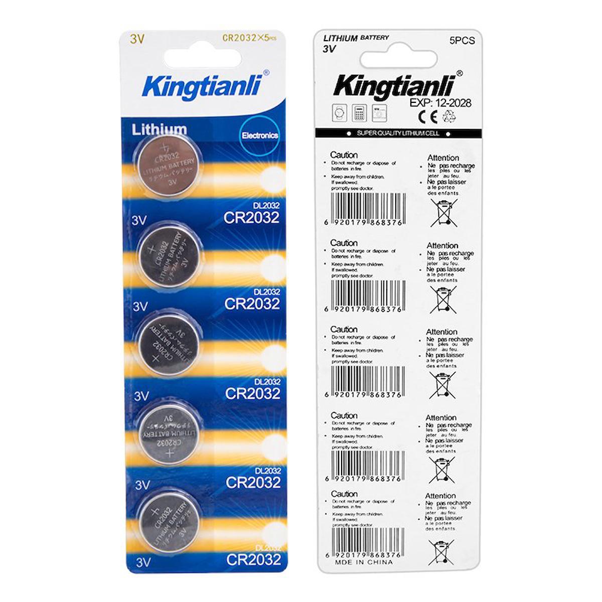 Powermaster CR2032 3 V Lityum Düğme Pil 5'li
