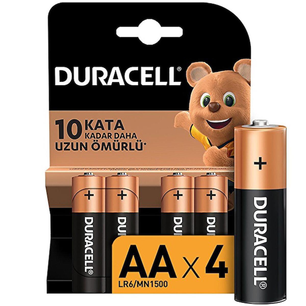 Duracell LR6/MN1500 1.5 V Alkalin AA / Kalem Pil 4'lü
