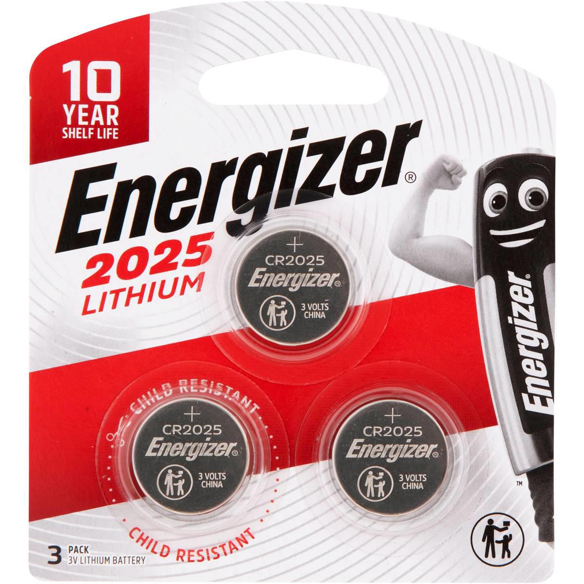 Energizer CR2025 3 V Lityum Düğme Pil 3'lü