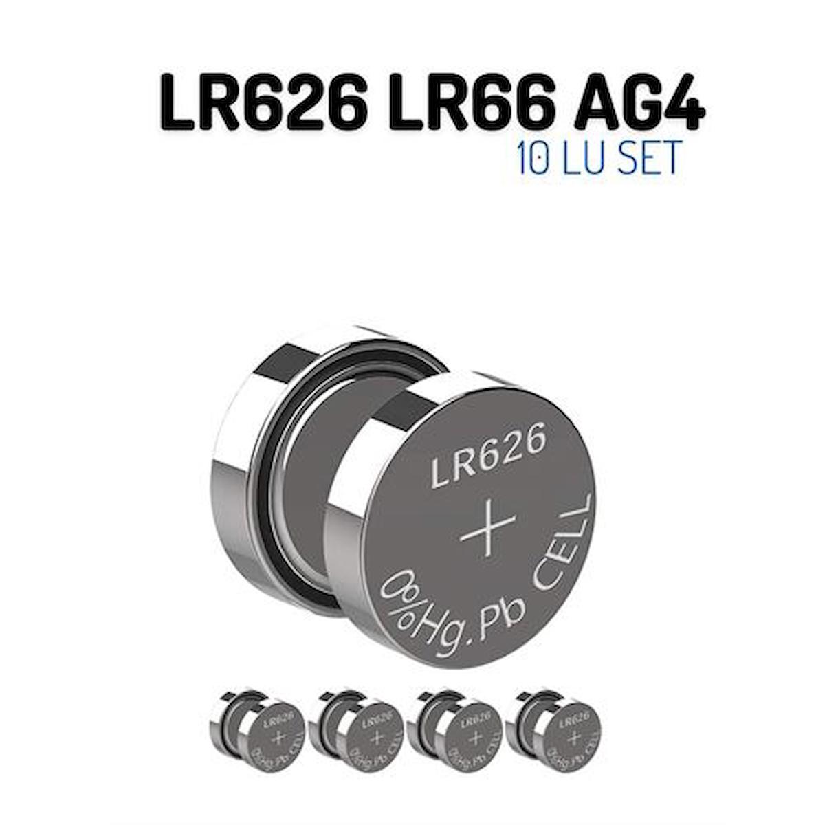 Megavox LR626 1.55 V Alkalin Düğme Pil 10'lu