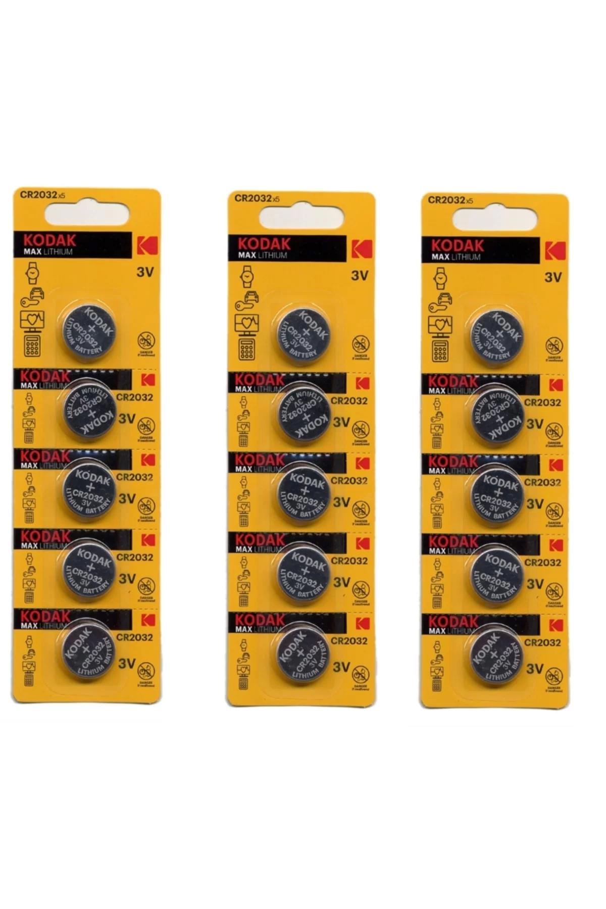 Kodak CR2032 3 V Lityum Düğme Pil 15'li