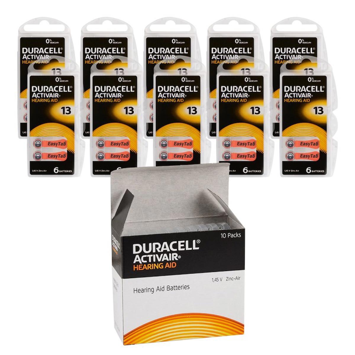 Duracell 13 1.45 V Çinko Düğme Pil 10x6'lı