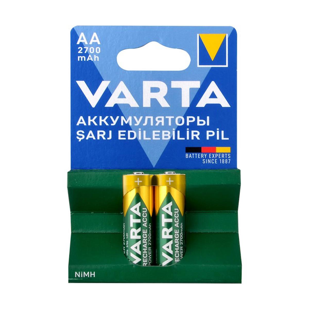 Varta 5706301402 1.2 V 2700 mAh Ni-Mh AA / Kalem Şarjlı Pil 2'li