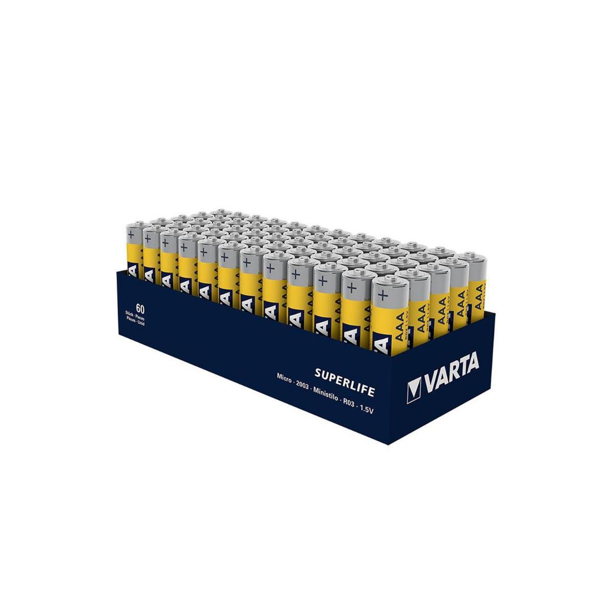 Varta R03 1.5 V Çinko AAA / İnce Kalem Pil 60'lı