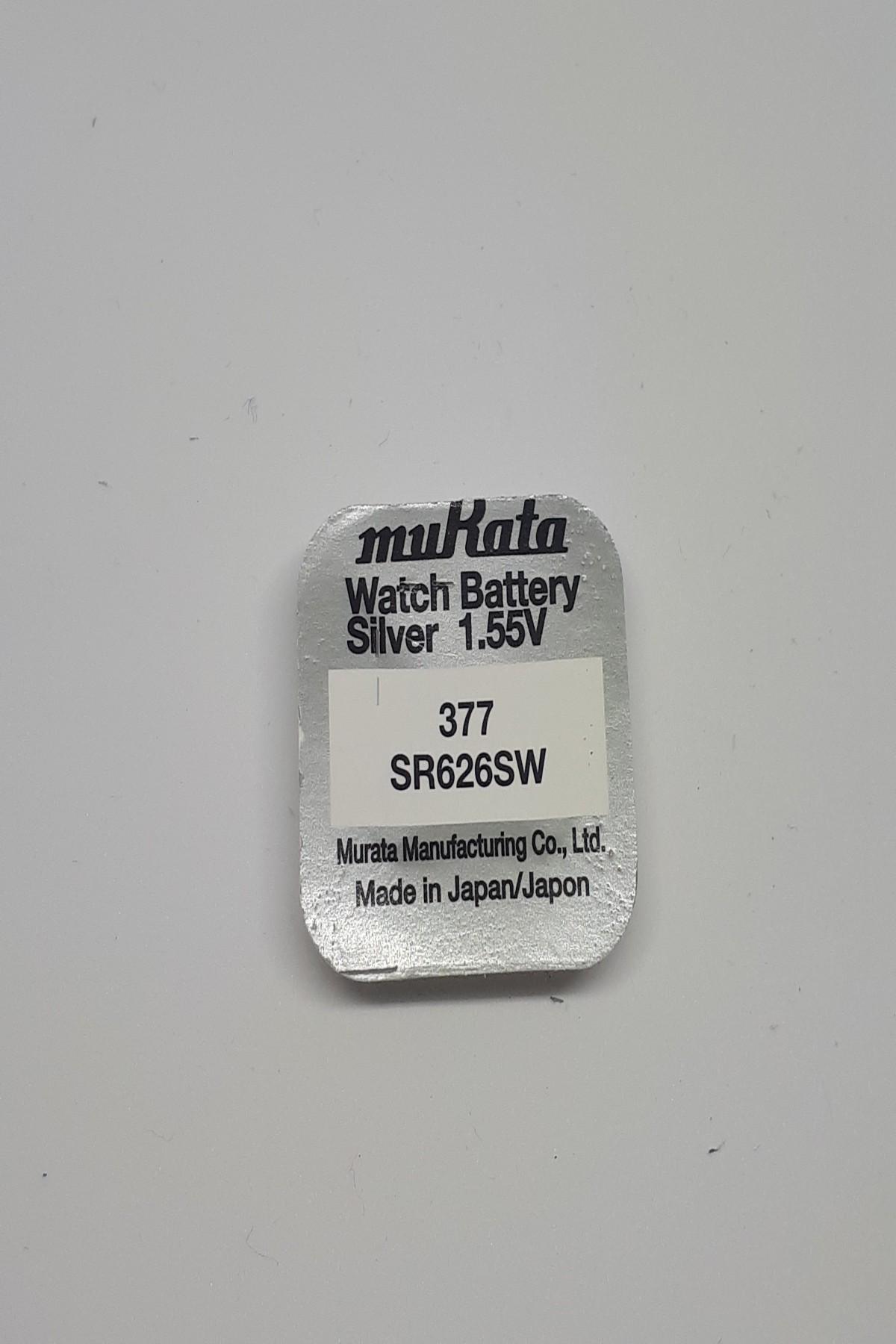 Murata 377SR626SW 1.55 V Düğme Pil